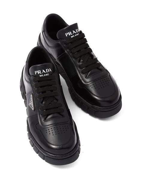 prada logo plaque sneakers|Prada logo.